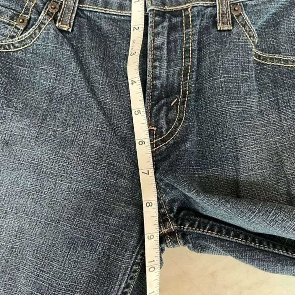 LEVI'S STRAUSS Signature Juniors Stretch Low Rise Bootcut Denim Blue Jeans-Sz 7M